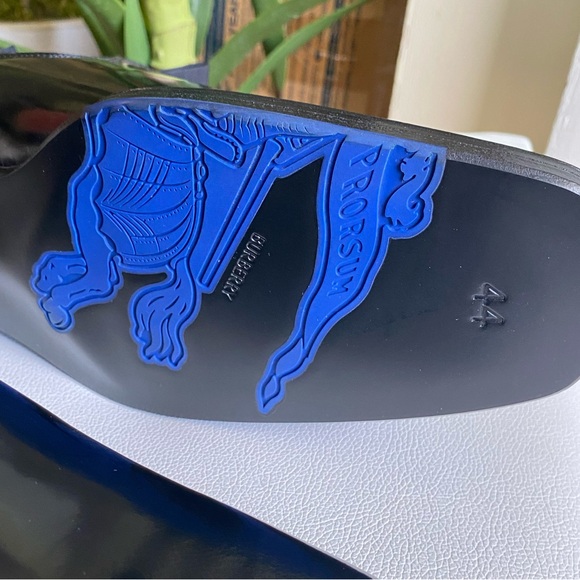 BURBERRY Men’s Patent Leather Chelsea Boots Size 11 (Authenticity guaranteed) - Picture 10 of 16